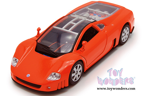 Motormax - Volkswagen Nardo W12 Show Car See-Through Sportsroof (1/18 scale diecast model car, Orange) 73141OR/4