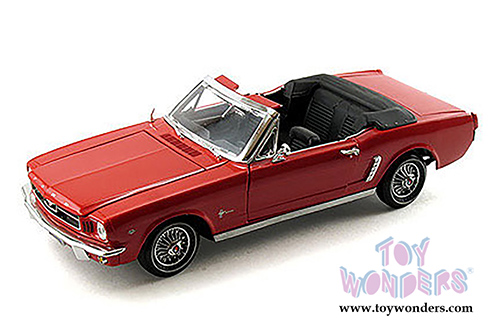 Motormax Timeless Classics - Ford Mustang Convertible (1964 1/2, 1/18 scale diecast model car, Red) 73145TC/R
