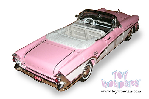 Motormax Timeless Classics - Buick Roadmaster Convertible (1957, 1/18 scale diecast model car, Pink) 73152TC/PK