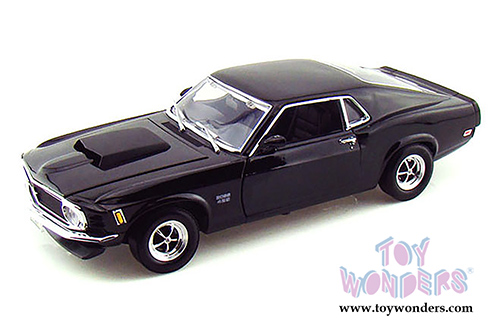 Motormax Timeless Classics - Ford Mustang Boss 429 Hardtop (1970, 1/18 scale diecast model car, Black) 73154TC/BK