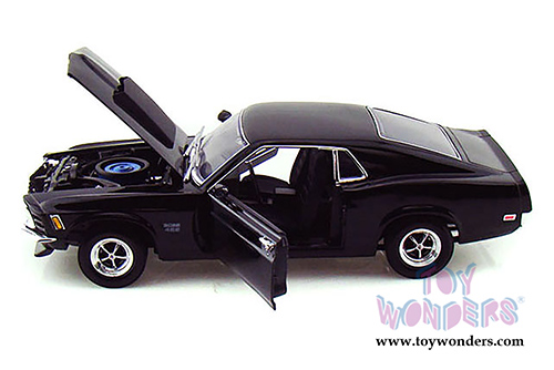 Motormax Timeless Classics - Ford Mustang Boss 429 Hardtop (1970, 1/18 scale diecast model car, Black) 73154TC/BK