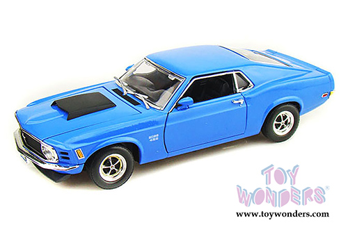 Motormax Timeless Classics - Ford Mustang Boss 429 Hardtop (1970, 1/18 scale diecast model car, Blue) 73154TC/BU