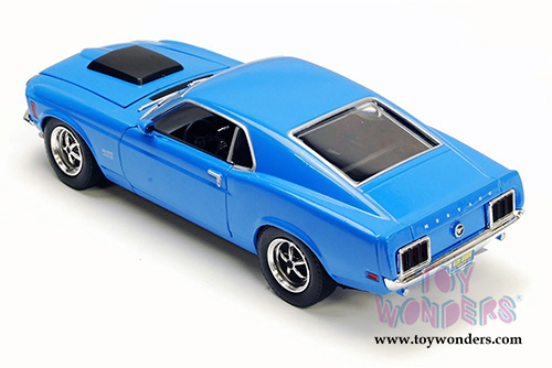 Motormax Timeless Classics - Ford Mustang Boss 429 Hardtop (1970, 1/18 scale diecast model car, Blue) 73154TC/BU