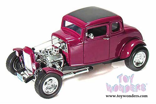 Motormax Timeless Classics -  Ford Hot Rod Hard Top (1932, 1/18 scale diecast model car, Purple) 73172TC/PR