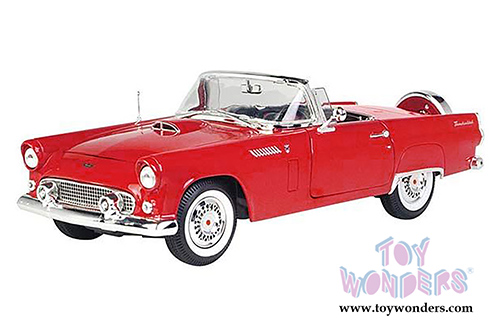 Motormax Timeless Classics -  Ford Thunderbird Convertible (1956, 1/18 scale diecast model car, Red) 73173TC/R