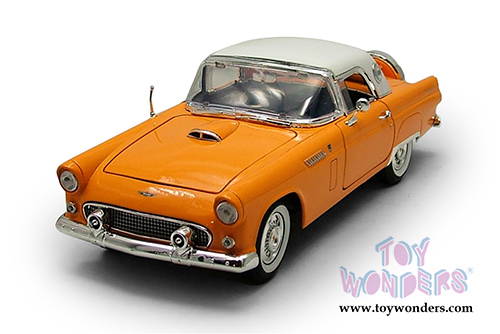 Motormax Premium American - Ford Thunderbird Hardtop (1956, 1/18 scale diecast model car, Yellow) 73176AC/YL