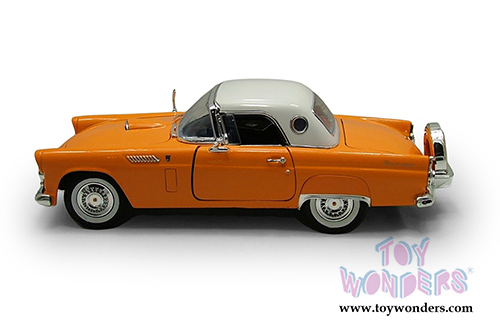 Motormax Premium American - Ford Thunderbird Hardtop (1956, 1/18 scale diecast model car, Yellow) 73176AC/YL