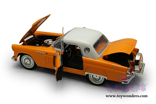 Motormax Premium American - Ford Thunderbird Hardtop (1956, 1/18 scale diecast model car, Yellow) 73176AC/YL