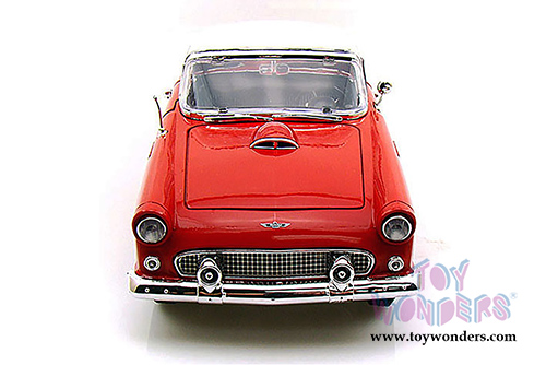 Motormax Timeless Classics - Ford Thunderbird Convertible w/ Removable Bonnet (1956, 1/18 scale diecast model car, Red) 73176TC/R