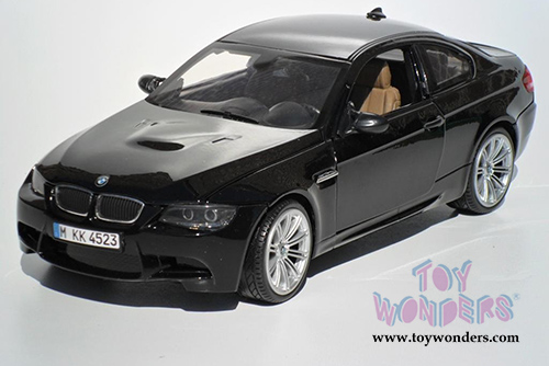 Motormax - BMW M3 Coupe Hard Top (1/18 scale diecast model car, Matte Black) 73182BK/4