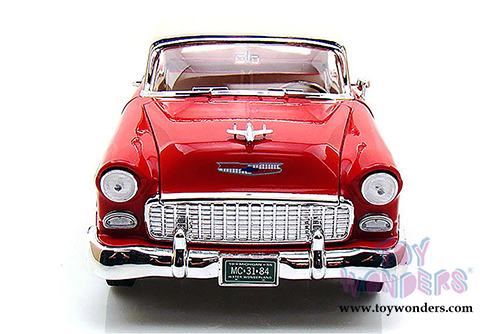 Motormax Timeless Classics - Chevy Bel Air Closed Convertible (1955, 1/18 scale diecast model car, Red) 73184TC/R