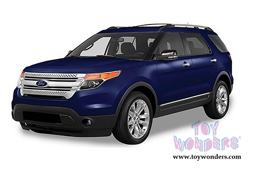 Motormax - Ford Explorer XLT SUV (2015, 1/18 scale diecast model car, Blue) 73186BU