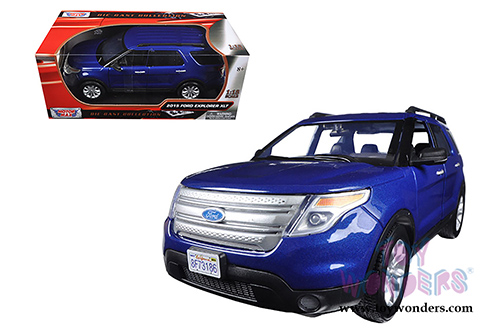 Motormax - Ford Explorer XLT SUV (2015, 1/18 scale diecast model car, Blue) 73186BU