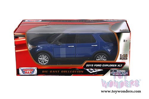 Motormax - Ford Explorer XLT SUV (2015, 1/18 scale diecast model car, Blue) 73186BU