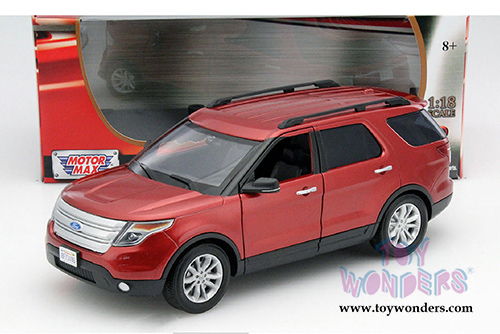 Motormax - Ford Explorer XLT SUV (2015, 1/18 scale diecast model car, Red) 73186R