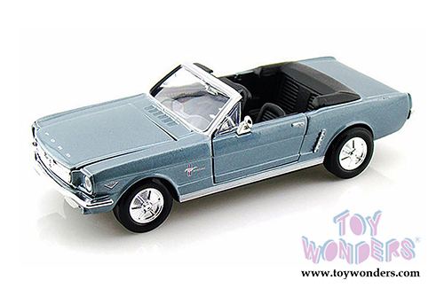Showcasts Collectibles - Ford Mustang Convertible (1964 1/2, 1/24 scale diecast model car, Blue) 73212AC/BU