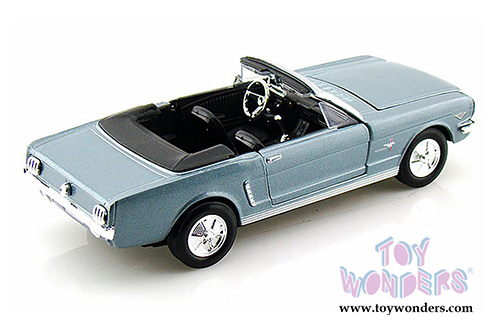 Showcasts Collectibles - Ford Mustang Convertible (1964 1/2, 1/24 scale diecast model car, Blue) 73212AC/BU