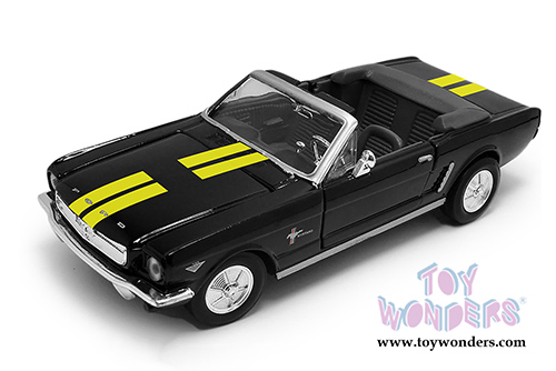 Showcasts Collectibles - Ford Mustang Open Convertible (1964 1/2, 1/24 scale diecast model car, Black) 73212AC/KL