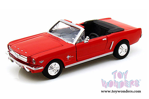 Showcasts Collectibles - Ford Mustang Convertible (1964 1/2, 1/24 scale diecast model car, Red) 73212AC/R