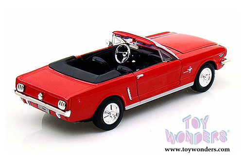 Showcasts Collectibles - Ford Mustang Convertible (1964 1/2, 1/24 scale diecast model car, Red) 73212AC/R
