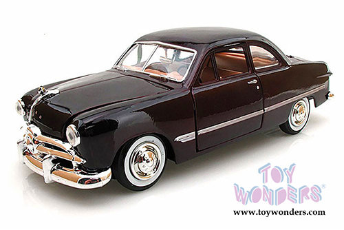 Showcasts Collectibles - Ford Coupe Hardtop (1949, 1/24 scale diecast model car, Burgundy) 73213AC/BG