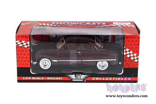 Showcasts Collectibles - Ford Coupe Hardtop (1949, 1/24 scale diecast model car, Burgundy) 73213AC/BG