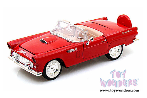 Showcasts Collectibles - Ford Thunderbird Convertible (1956, 1/24 scale diecast model car, Red) 73215AC/R