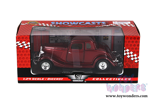 Showcasts Collectibles - Ford Coupe Hardtop (1934, 1/24 scale diecast model car, Red) 73217AC/R