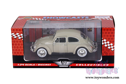 Showcasts Collectibles - Volkswagen Beetle Hard Top (1966, 1/24 scale diecast model car, Beige) 73223W/BE
