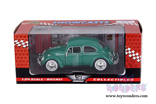Showcasts Collectibles - Volkswagen Beetle Hardtop (1966, 1/24 scale diecast model car, Green) 73223W/GN
