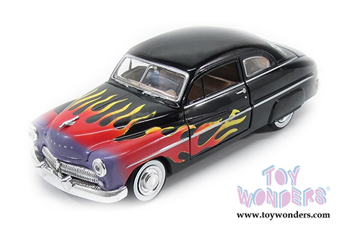 Showcasts Collectibles - Mercury Coupe (1949, 1/24 scale diecast model car, Black/Flames) 73225AC/BKF