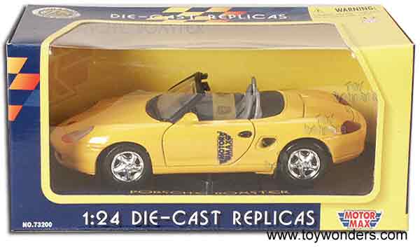 Motormax - Porsche Boxter Convertible (1:24, Yellow) 73226YL
