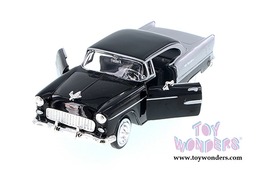 Showcasts Collectibles - Chevy Bel Air Hardtop (1955, 1/24 scale diecast model car, Black) 73229AC/BK