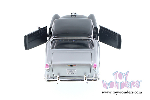 Showcasts Collectibles - Chevy Bel Air Hardtop (1955, 1/24 scale diecast model car, Black) 73229AC/BK