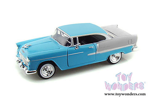Showcasts Collectibles - Chevy Bel Air Hard Top  (1955, 1/24 scale diecast model car, Blue) 73229AC/BU