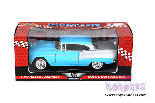 Showcasts Collectibles - Chevy Bel Air Hard Top  (1955, 1/24 scale diecast model car, Blue) 73229AC/BU