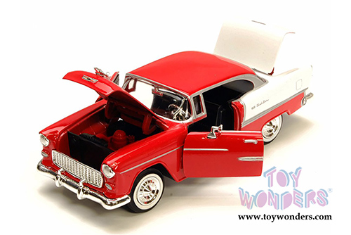 Showcasts Collectibles - Chevy Bel Air Hardtop (1955, 1/24 scale diecast model car, Red) 73229AC/R