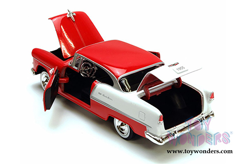 Showcasts Collectibles - Chevy Bel Air Hardtop (1955, 1/24 scale diecast model car, Red) 73229AC/R