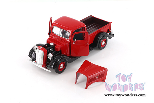 Showcasts Collectibles - Ford Pick Up Truck (1937, 1/24 scale diecast model car, Red) 73233/16DR