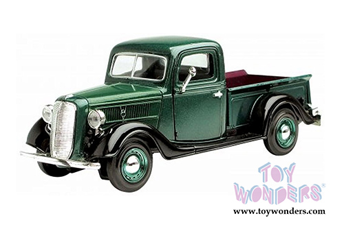 Showcasts Collectibles- Ford Pickup Truck (1937, 1/24 scale diecast model car, Green) 73233AC/GN