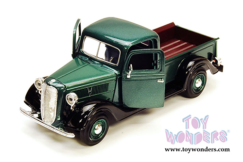Showcasts Collectibles- Ford Pickup Truck (1937, 1/24 scale diecast model car, Green) 73233AC/GN