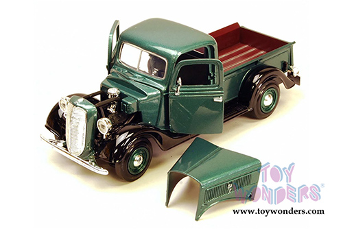 Showcasts Collectibles- Ford Pickup Truck (1937, 1/24 scale diecast model car, Green) 73233AC/GN