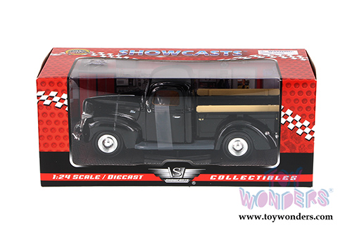 Showcasts Collectibles - Ford Pickup Truck (1940, 1/24 scale diecast model car, Black) 73234AC/BK