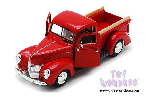 Showcasts® Collectibles - Ford Pick Up Truck (1940, 1/24 scale diecast model car, Red) 77234R MAP: $22.99
