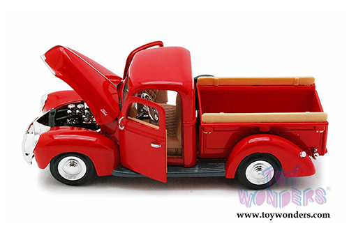 Showcasts® Collectibles - Ford Pick Up Truck (1940, 1/24 scale diecast model car, Red) 77234R MAP: $22.99