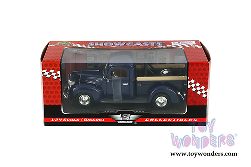 Showcasts Collectibles - Ford Tow Truck (1940, 1/24 scale diecast model car, Blue) 73234T/BU
