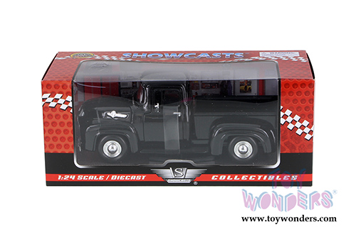Showcasts Collectibles - Ford F-100 Pickup Truck (1956, 1/24 scale diecast model car, Black) 73235AC/BK