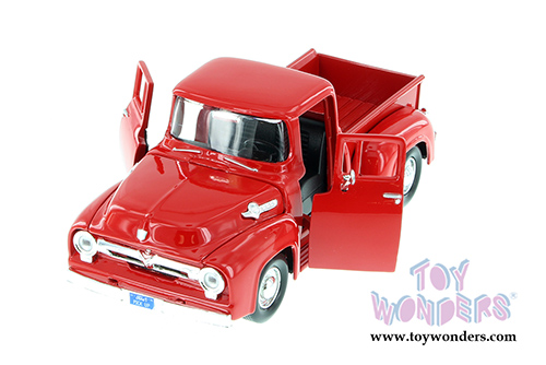 Showcasts Collectibles - Ford F-100 Pickup Truck (1956, 1/24 scale diecast model car, Red) 73235AC/R