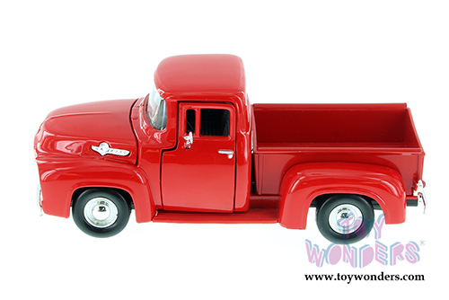 Showcasts Collectibles - Ford F-100 Pickup Truck (1956, 1/24 scale diecast model car, Red) 73235AC/R