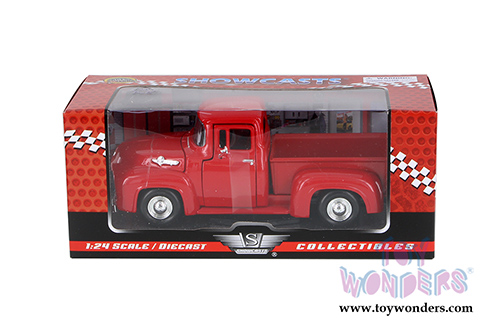 Showcasts Collectibles - Ford F-100 Pickup Truck (1956, 1/24 scale diecast model car, Red) 73235AC/R